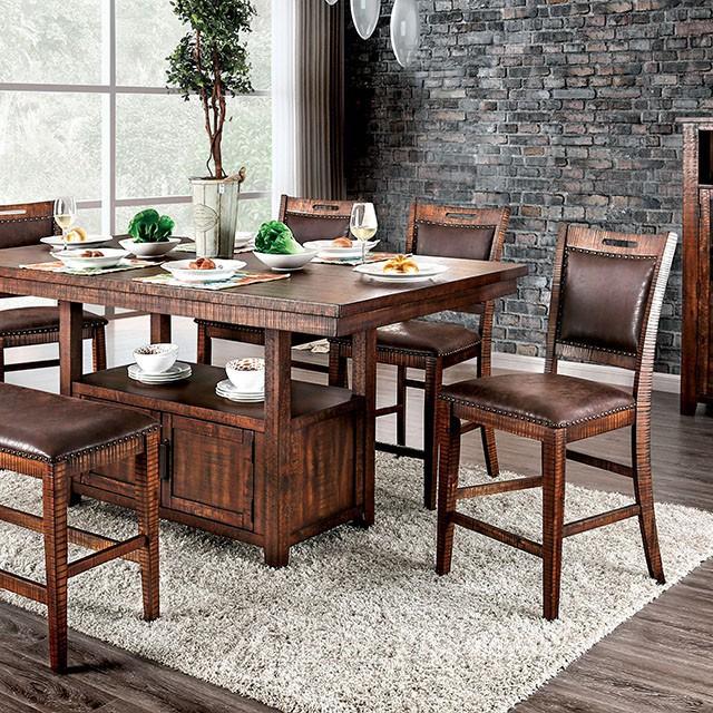 Wichita Light Walnut Counter Ht. Table - Rebatta Home Store