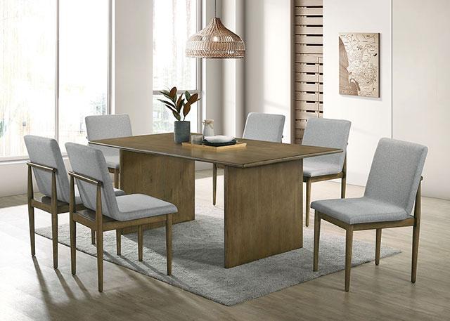 ST GALLEN Dining Table, Natural Tone/Light Gray - Rebatta Home Store