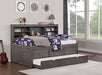 TIBALT Twin DayBed w/ Trundle, Dark Gray - Rebatta Home Store