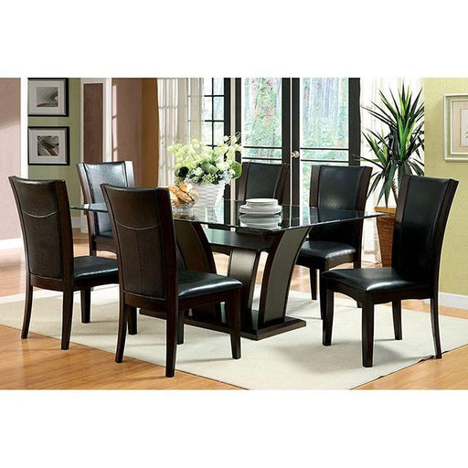 Manhattan I Dark Cherry/Brown Side Chair, Espresso (2/CTN) - Rebatta Home Store