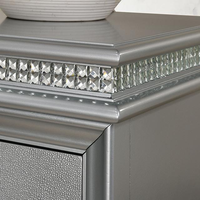 MADDIE Chest, Silver - Rebatta Home Store