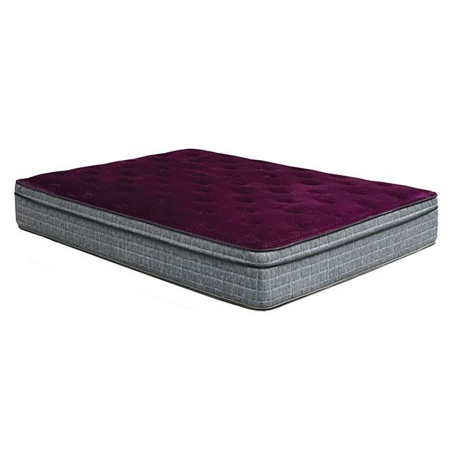 Purple/Grey 13" Euro Pillow Top Mattress Non-Flip, Full - Rebatta Home Store
