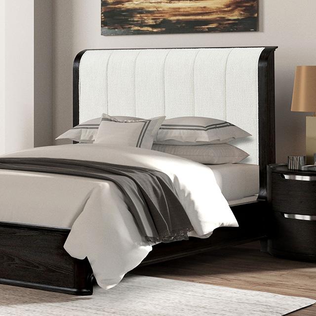 Osterley Queen & E.King Bed Grey & Black