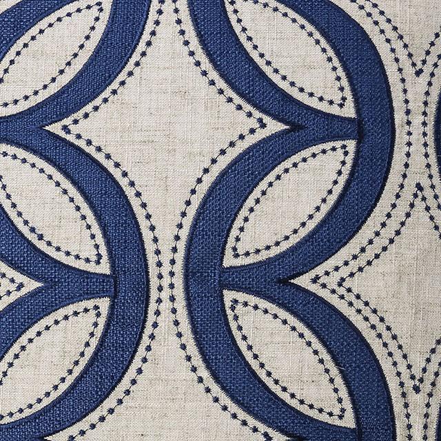 Teri Natural/Indigo 20" X 20" Pillow, Natural & Indigo (2/CTN) - Rebatta Home Store