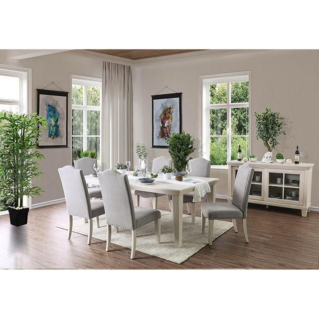 Daniella Gray/Antique White Side Chair (2/CTN) - Rebatta Home Store