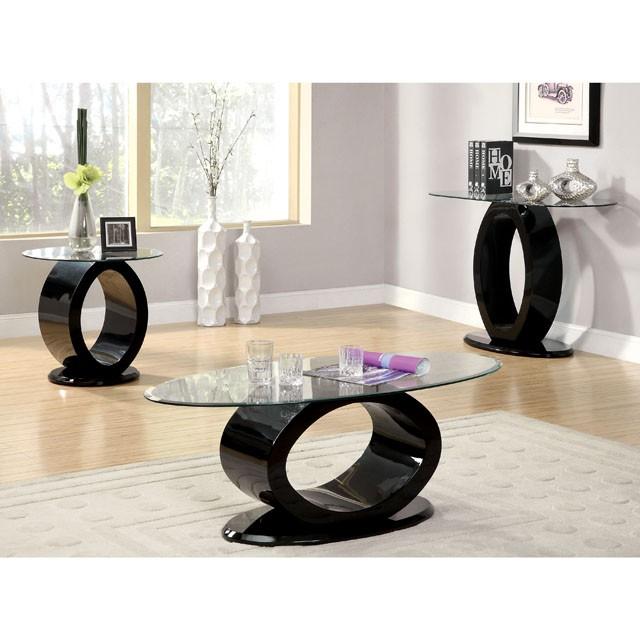 LODIA III Black End Table, Black - Rebatta Home Store