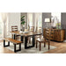 MADDISON Tobacco Oak/Black Bench - Rebatta Home Store