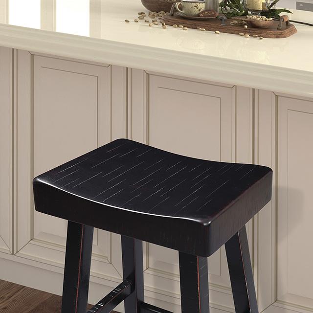 Biasca 29" Stool (2/CTN) White, Brown, & Black
