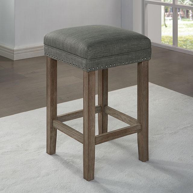 CAERLEON 3 Pc. Counter Ht. Table Set, Wire-brushed Gray - Rebatta Home Store