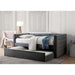 Susanna Gray Daybed w/ Trundle, Gray - Rebatta Home Store