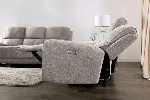 MORCOTE Power Recliner, Light Gray - Rebatta Home Store