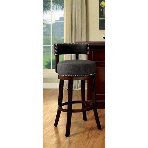 LYNSEY Dark Oak/Gray 29" Bar Stool - Rebatta Home Store