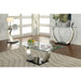 ROXO Satin Plated/Black End Table - Rebatta Home Store