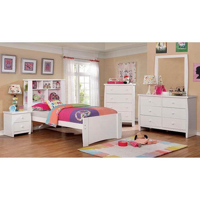 Marlee White Night Stand - Rebatta Home Store