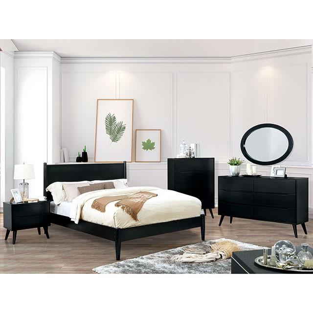 LENNART II Black Oval Mirror - Rebatta Home Store