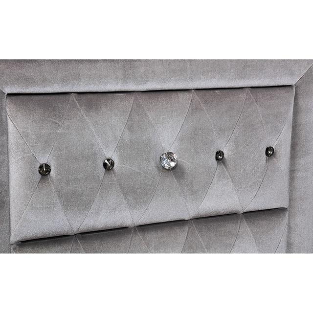 Alzir Gray Night Stand - Rebatta Home Store