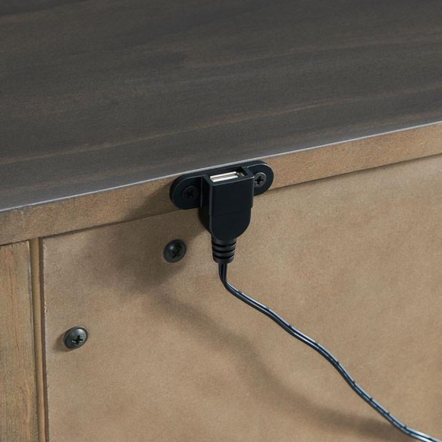 ALAINA Night Stand With USB Plug - Rebatta Home Store