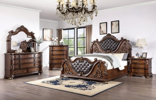ESPARANZA Night Stand, Brown Cherry - Rebatta Home Store