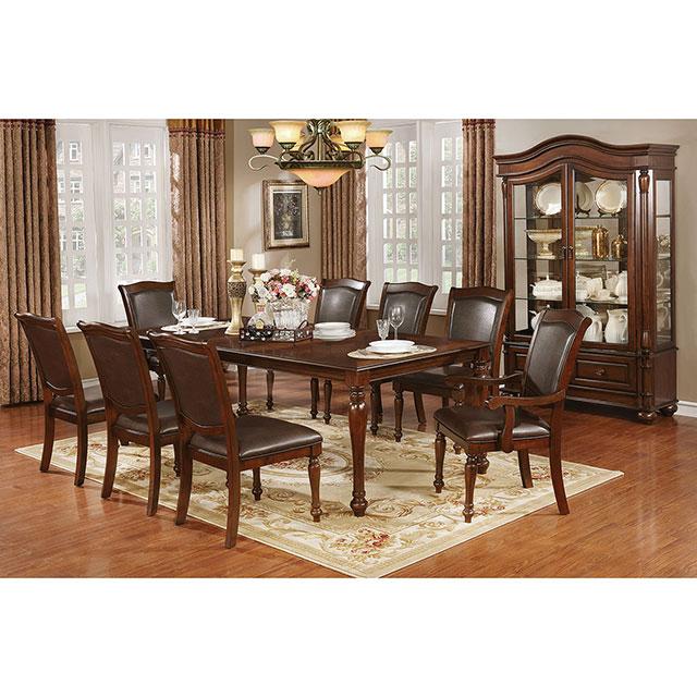 Sylvana Brown Cherry/Espresso Arm Chair (2/CTN) - Rebatta Home Store