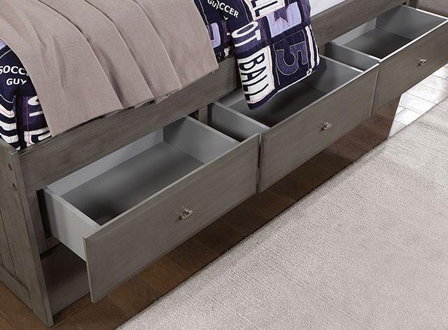 TIBALT Twin DayBed w/ Trundle, Dark Gray - Rebatta Home Store