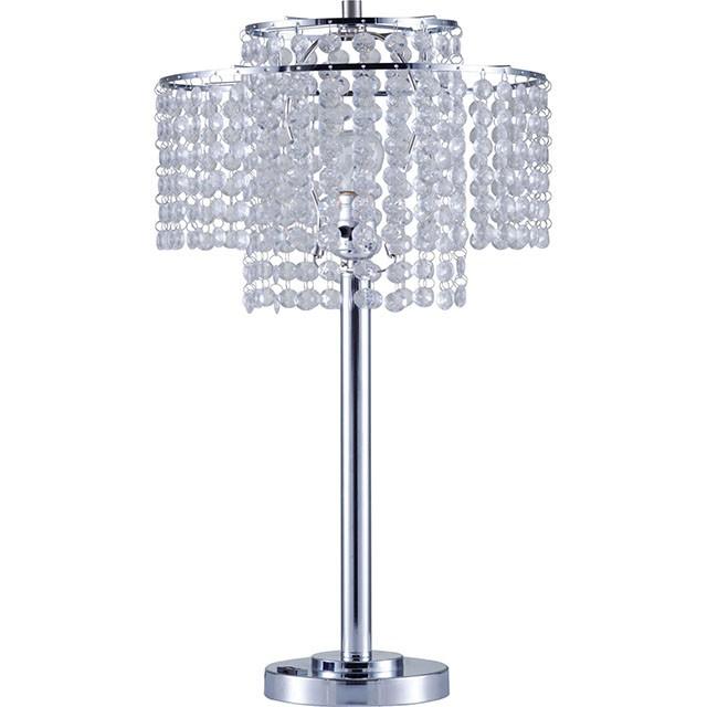 Kaitlyn Chrome 12"H Crystal Chrome Table Lamp image