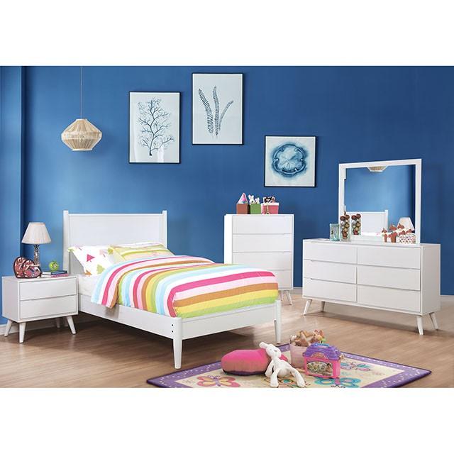 LENNART II White Night Stand - Rebatta Home Store