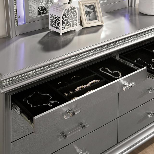 MADDIE Dresser, Silver - Rebatta Home Store