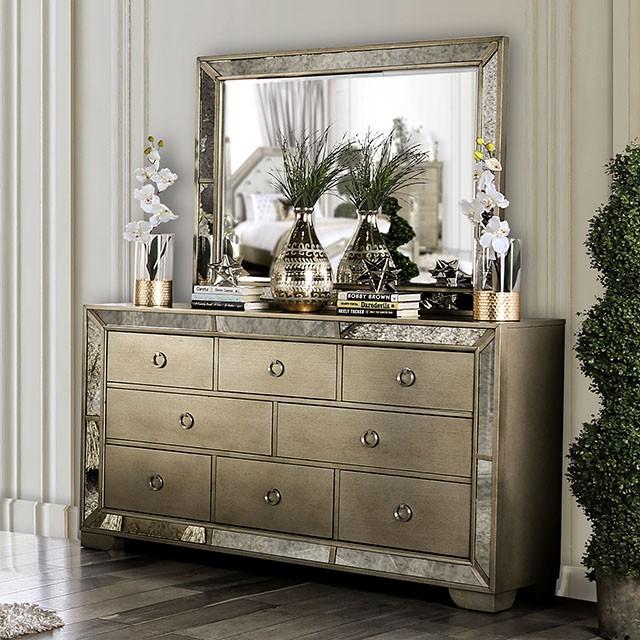 LORAINE Champagne Mirror - Rebatta Home Store