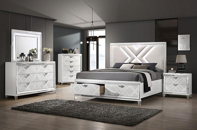 EMMELINE Chest, White - Rebatta Home Store