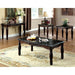 Brampton Espresso/Black Faux Sofa Table - Rebatta Home Store