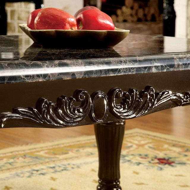 Brampton Espresso/Black Faux Sofa Table - Rebatta Home Store