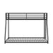 Rothwell Metal Bunk Bed Twin/ Full - Rebatta Home Store