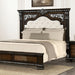 Promenade E.King & Queen Bed Brown & White - Rebatta Home Store